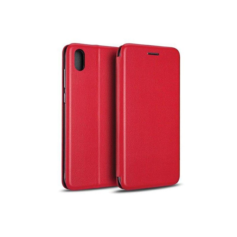 book a03s con porta carte di credito chiusura magnetica rossa