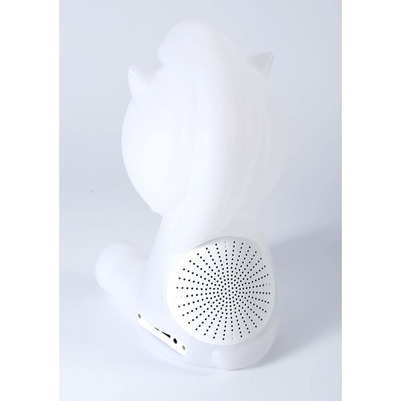 speaker bluetooth luminoso, unicorno, bluetooth version v3.0 - ipx6  aux in con batteria ricaricabile lithium altezza 23 cm