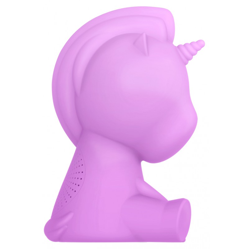 speaker bluetooth luminoso, unicorno, bluetooth version v3.0 - ipx6  aux in con batteria ricaricabile lithium altezza 23 cm