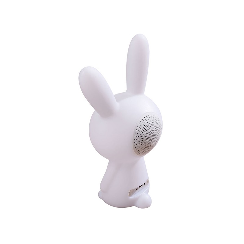 speaker bluetooth luminoso, coniglio,bluetooth version v3.0 - ipx6  aux in con batteria ricaricabile lithium altezza  23 cm