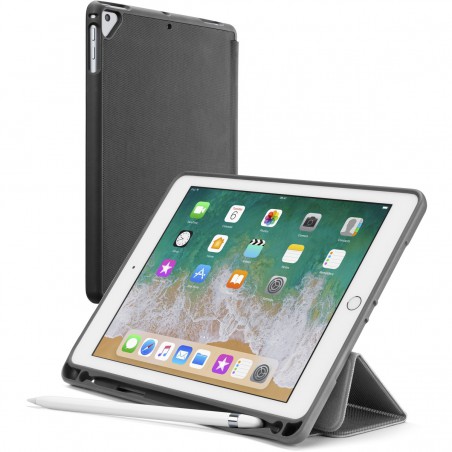 custodia ipad air IPAD 9.7" (2018) / IPAD 9.7" (2017) / IPAD AIR
 nero con porta apple pencil