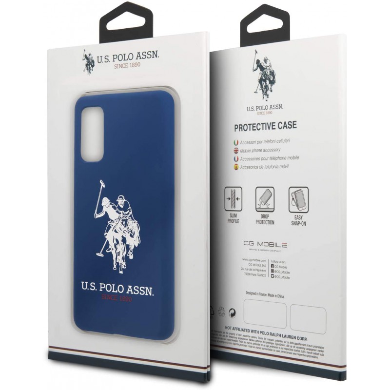 cover u.s. polo samsung s20 blu