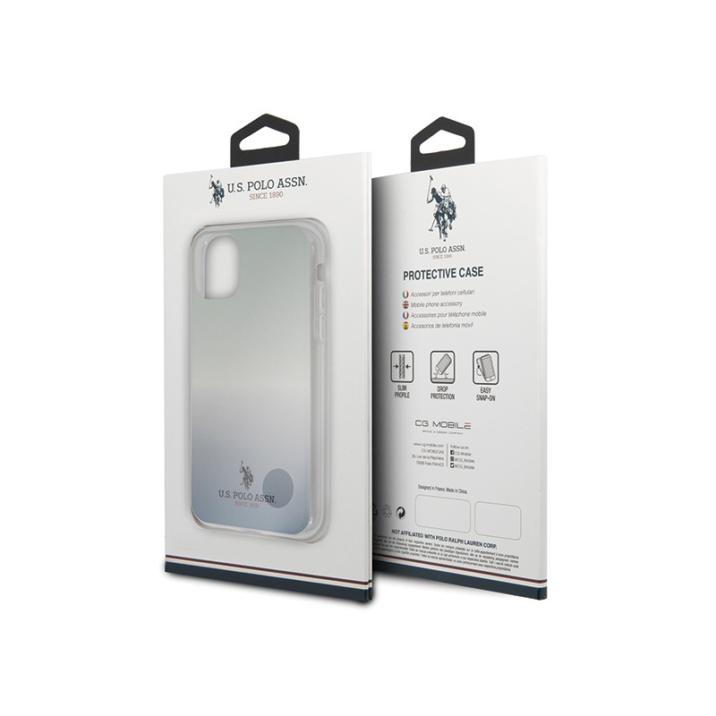 cover u.s. polo iphone 11 pro  sfumature blu