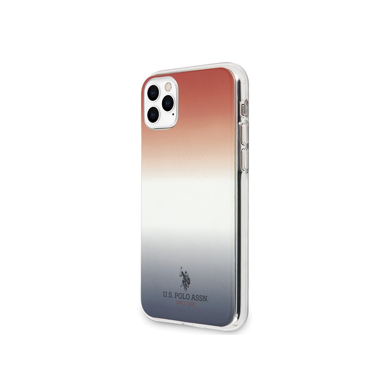 cover u.s. polo iphone 11 pro  sfumature blu e rosse