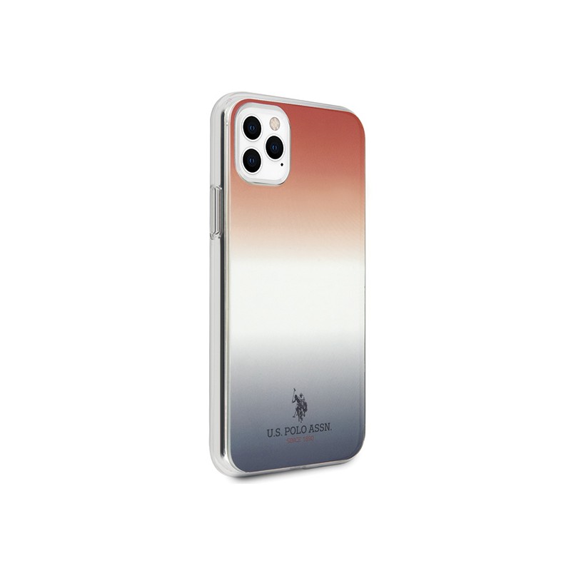 cover u.s. polo iphone 11 pro  sfumature blu e rosse