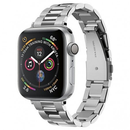 cinturino apple watch 38/41/40 mm metallo silver