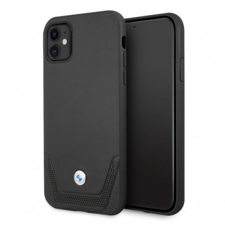 cover bmw iphone 11 black vera pelle