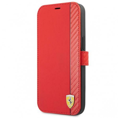 custodia a libro ferrari iphone 13 mini rossa