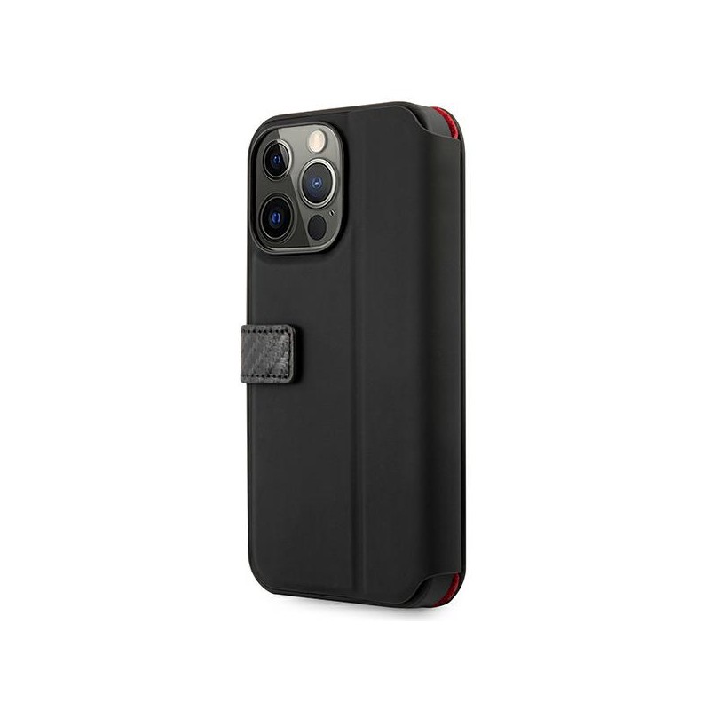 custodia a libro ferrari iphone 13 pro nera