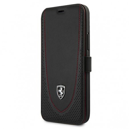 book ferrari iphone 12 mni vera pelle nera