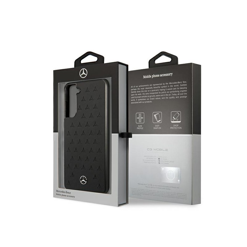 cover mercedes s21 fe vera pelle black