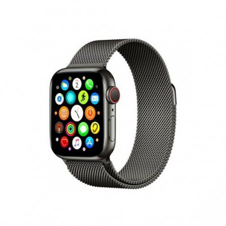 cinturino apple watch 44 mm metallo nero