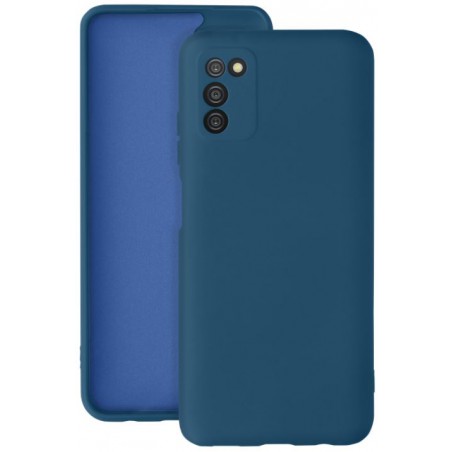 cover in silicone per samsung a03s blu