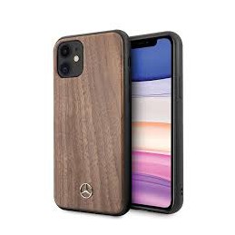 cover legno mercedes benz iphone 11 marrone