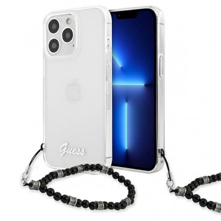 cover guess iphone 13 pro con laccio da polso nero