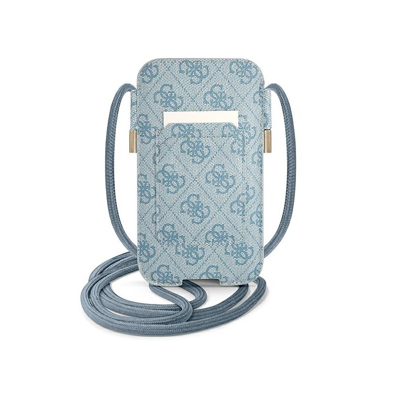 portacellulare universale guess blu con tracolla sino a 6,1 "