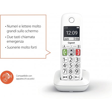 cordless gigaset e290 bianco