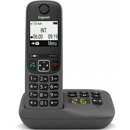 cordless gigaset as490a con segreteria nero