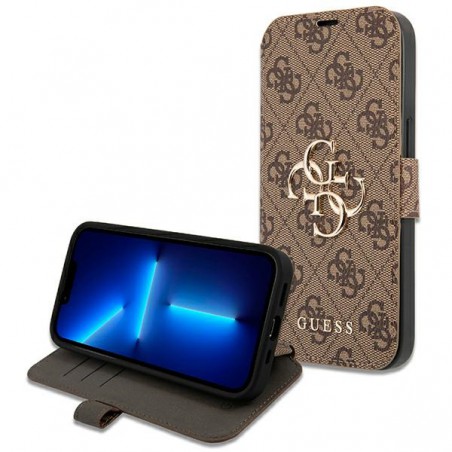 custodia a libro guess iphone 13 pro brown
