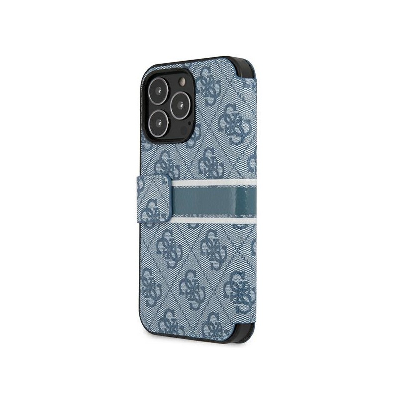 custodia a libro guess iphone 13 pro max blu