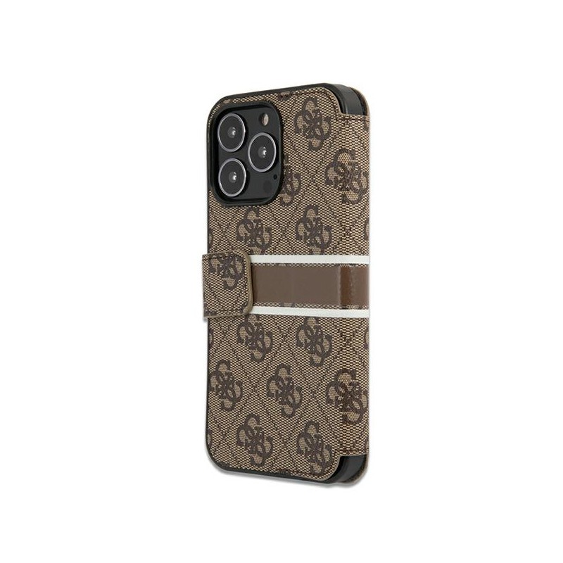 custodia a libro guess iphone 13 pro max brown