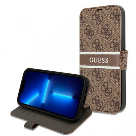 custodia a libro guess iphone 13 pro max brown