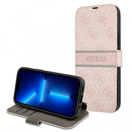 custodia a libro guess iphone 13 pro max pink
