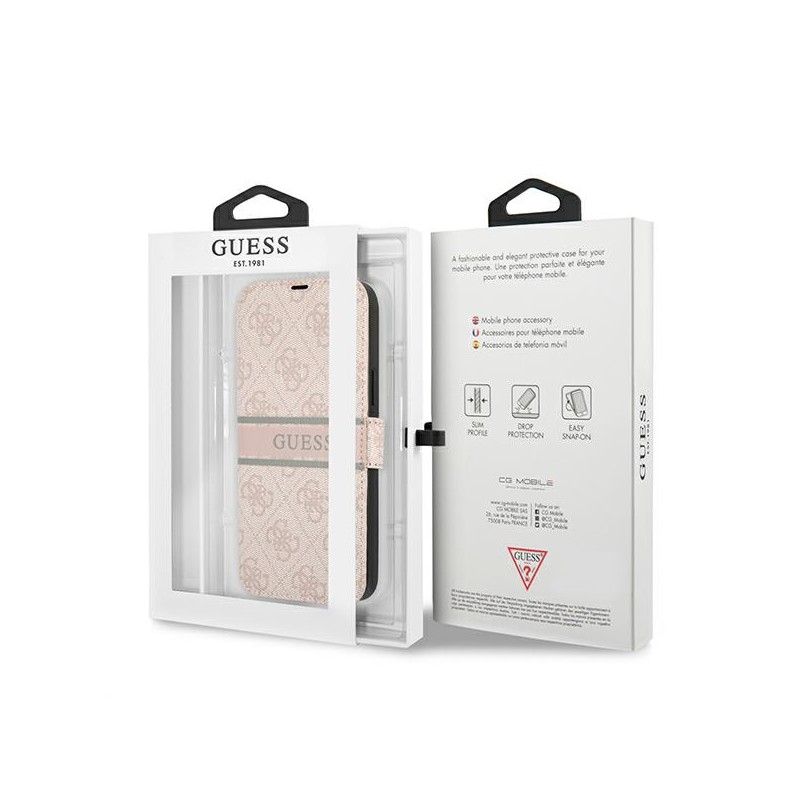 custodia a libro guess iphone 13 pro max pink
