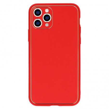 cover samsung s22 ultra tpu rivestita in pelle ecologica rossa