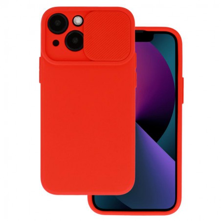 cover a22 5g silicone con protezione fotocamera rossa