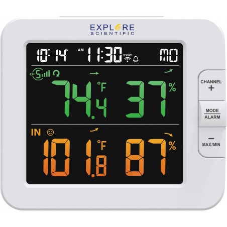 WSH4102 Stazione meteorologica intelligente Multi-channel con sensore wireless Tuya