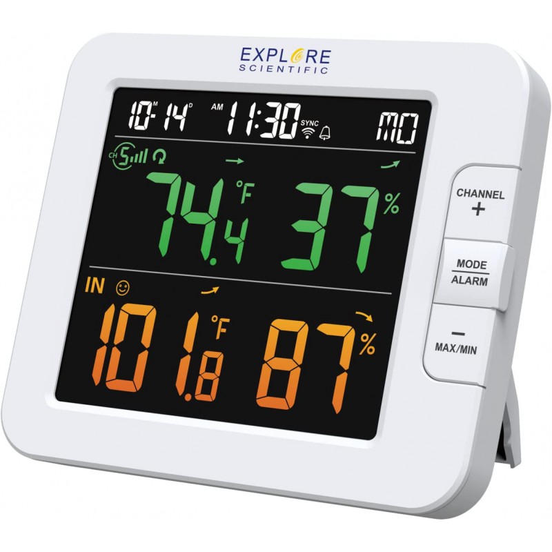 WSH4102 Stazione meteorologica intelligente Multi-channel con sensore wireless Tuya