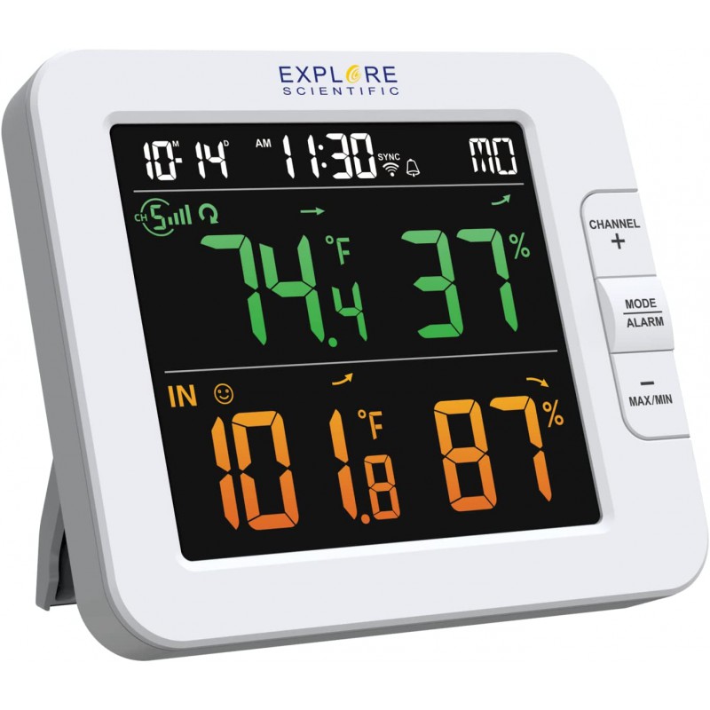 WSH4102 Stazione meteorologica intelligente Multi-channel con sensore wireless Tuya
