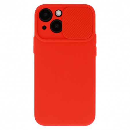 cover a53 5g silicone con protezione fotocamera rossa