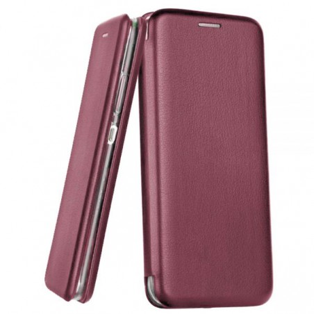 custodia a libro iphone 11 pro max con porta carte di credito chiusura magnetica bordeaux