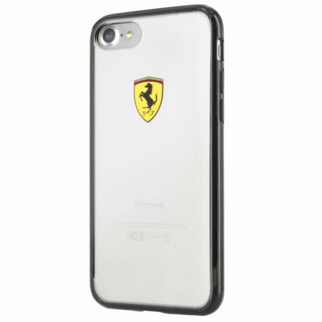 cover ferrari iphone 6s/ 7/ 8/ se ( 2020 ) shockproof transparent black
