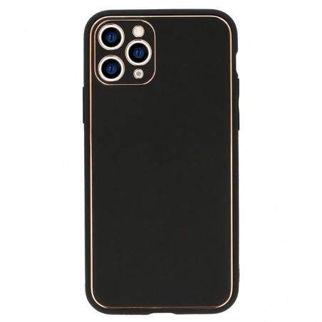 cover iphone 13 rivestita in pelle ecologica nera