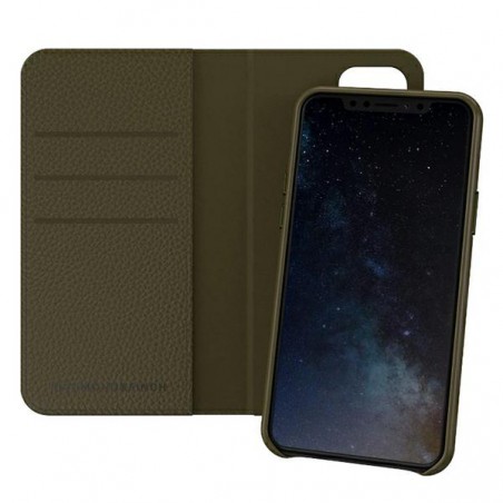 custodia a libro iphone 11 pro richmond & finch verde con cover interna staccabile