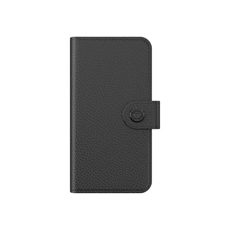 custodia a libro iphone x / xs richmond & finch nera con cover interna staccabile