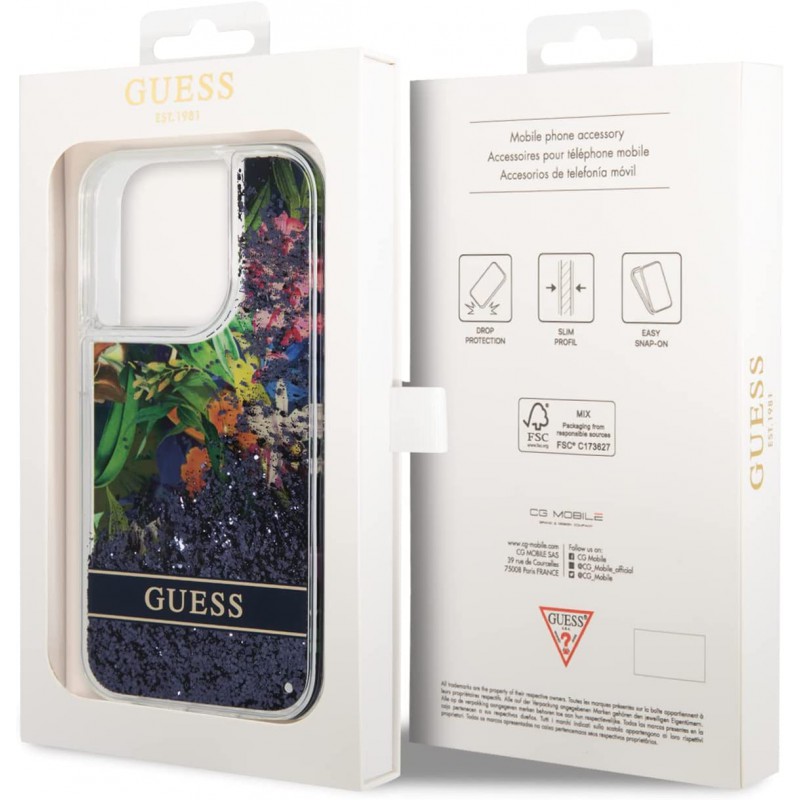 cover guess iphone 14 pro max liquid glitter