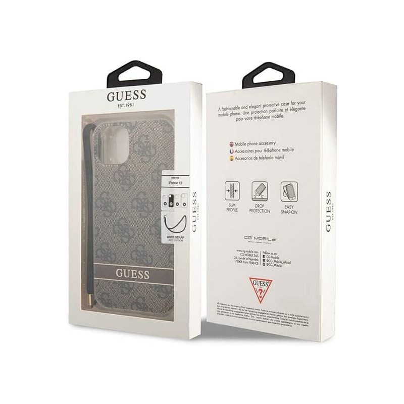 cover guess iphone 13 -14 -15 brown