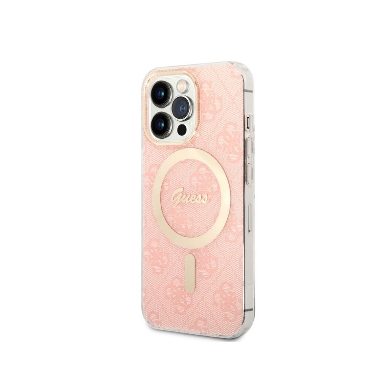 cover guess + caricabatterie magsafe iphone 13 pro max pink