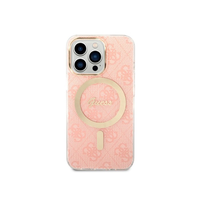 cover guess + caricabatterie magsafe iphone 13 pro max pink