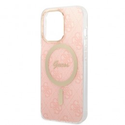 cover guess + caricabatterie magsafe iphone 13 pro max pink
