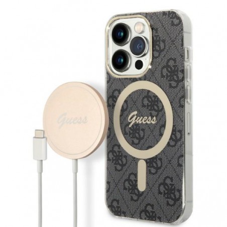 cover guess + caricabatterie magsafe iphone 14 pro grey