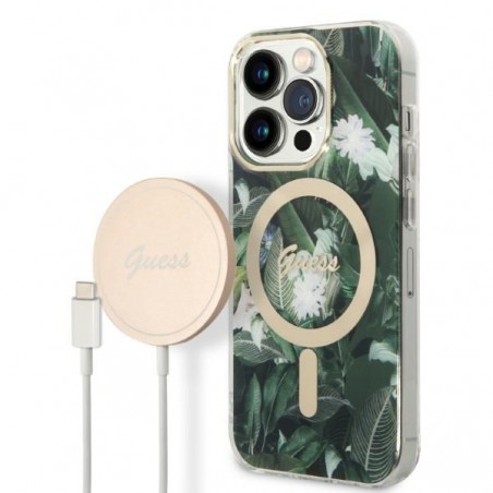 cover guess + caricabatterie magsafe iphone 14 pro