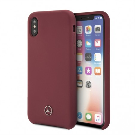 cover mercedes iphone x/ xssilicone rosso
