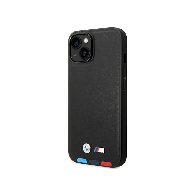 cover mercedes iphone 13 -14 -15  nera vera pelle