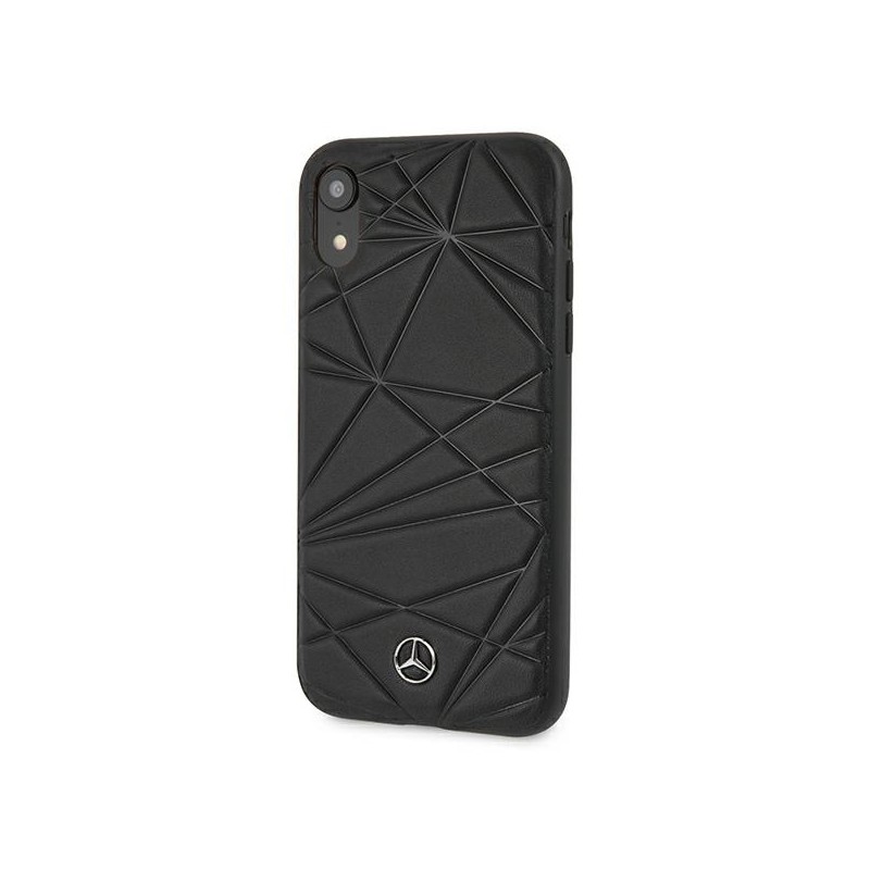 cover mercedes iphone xr vera pelle nera
