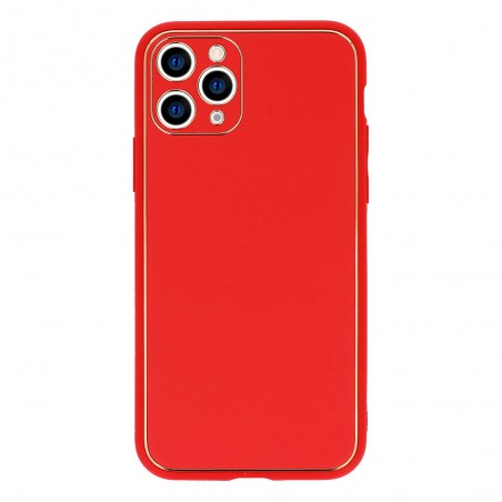 cover samsung s23 ultra tpu rivestita in pelle ecologica rossa